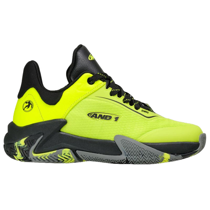 AND1 BALLER Fluro Lime/Black Junior Basketball Shoes