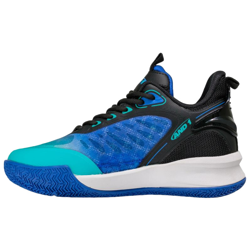 AND1 CROSS COURT Black/Royal/Mint Junior Basketball Shoes