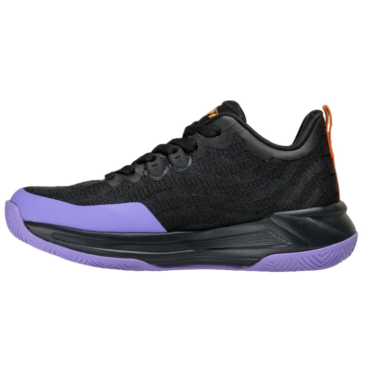AND1 XLR8 Black/Purple/Orange Junior Basketball Shoes