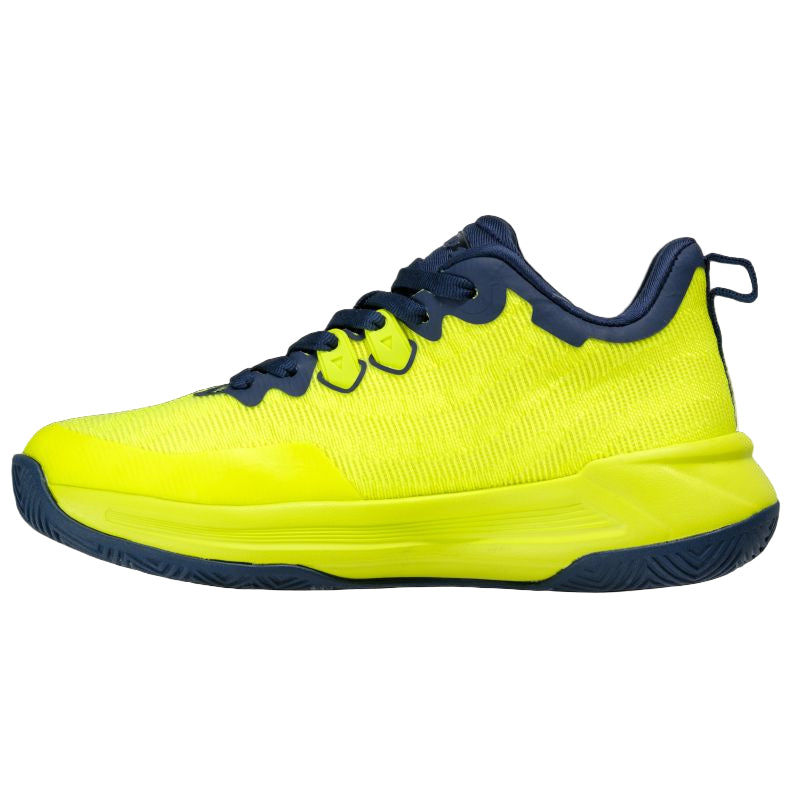 AND1 XLR8 Fluro Lime/Navy Junior Basketball Shoes