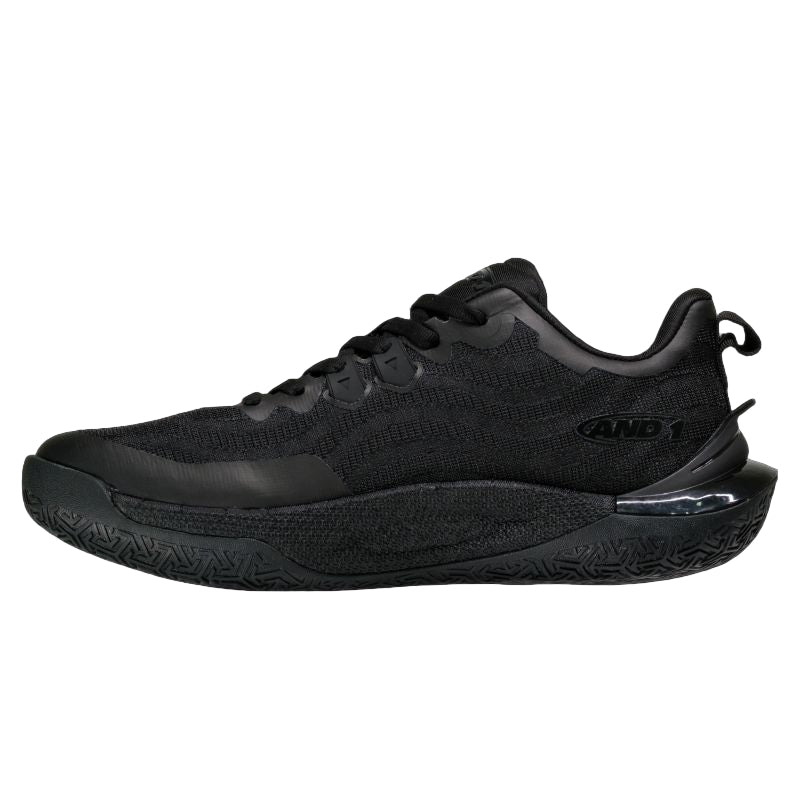 AND1 XLR8 Black/Black Senior Basketball Shoes