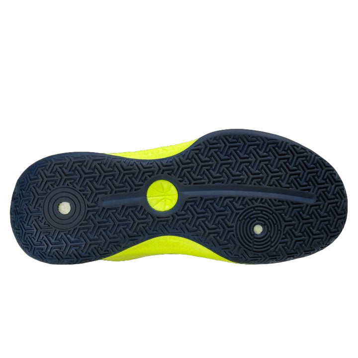 AND1 XLR8 Fluro Lime/Navy Senior Basketball Shoes